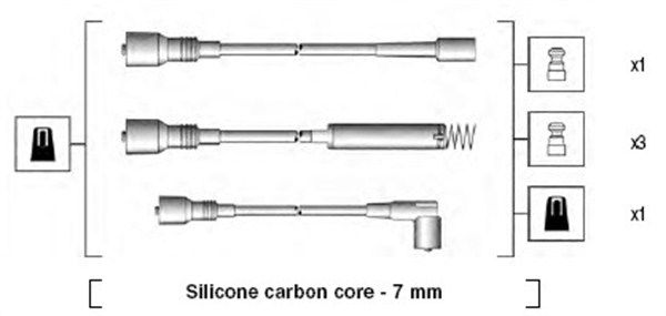 MAGNETI MARELLI Комплект проводов зажигания 941125160670